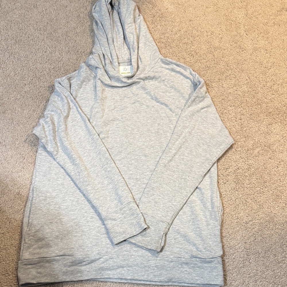 Aerie Light Gray Women’ Hoodie